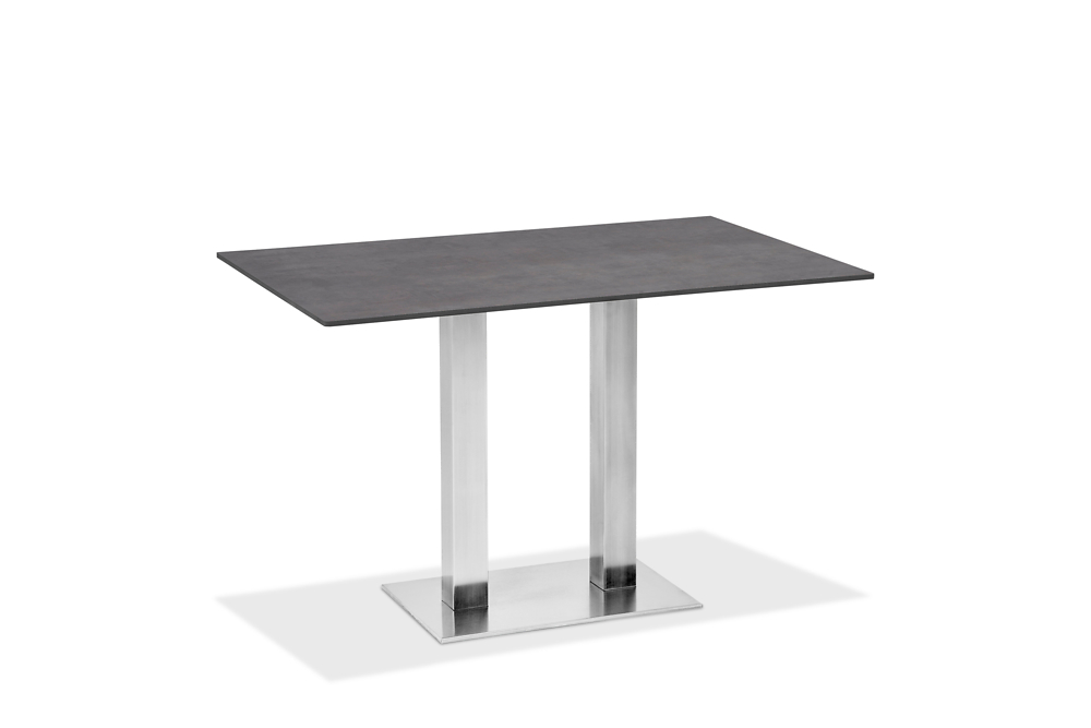 Bistro Tisch (Rechteckig | Edelstahl | HPL)