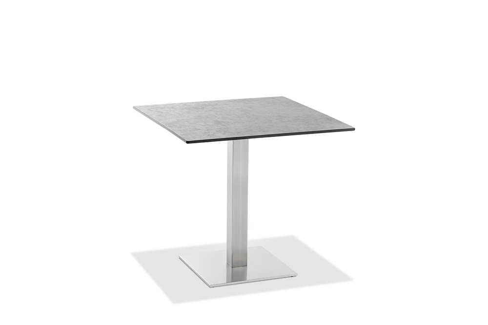 Bistro Tisch (Quadratisch | Edelstahl | HPL)